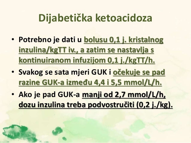 gubitak težine u ketoacidozi