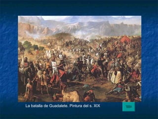 La batalla de Guadalete. Pintura del s. XIX 
