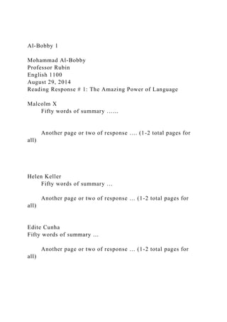 Al-Bobby 1Mohammad Al-BobbyProfessor RubinEnglish 1100Au.docx