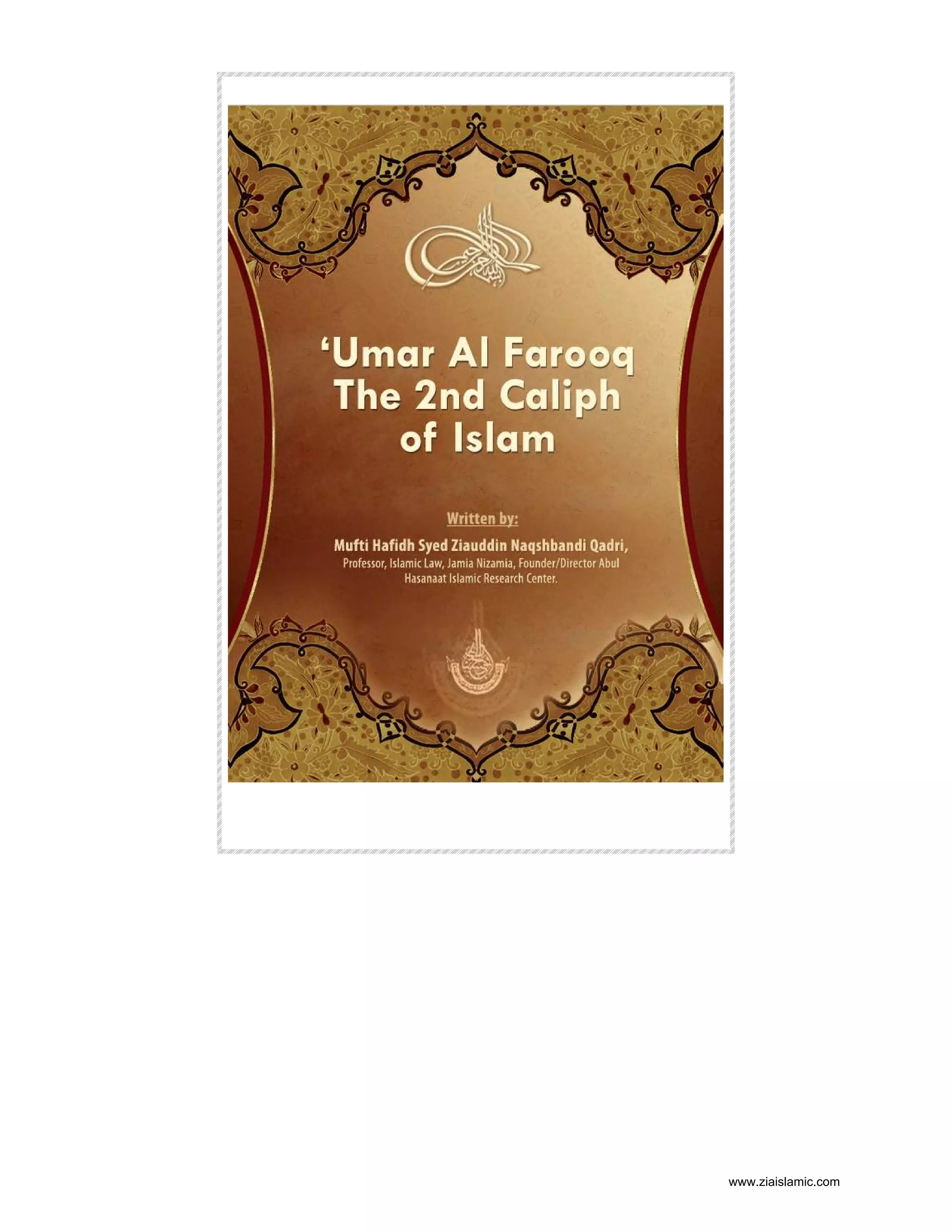 Umar Al Farooq The 2nd Caliph Of Islam PDF