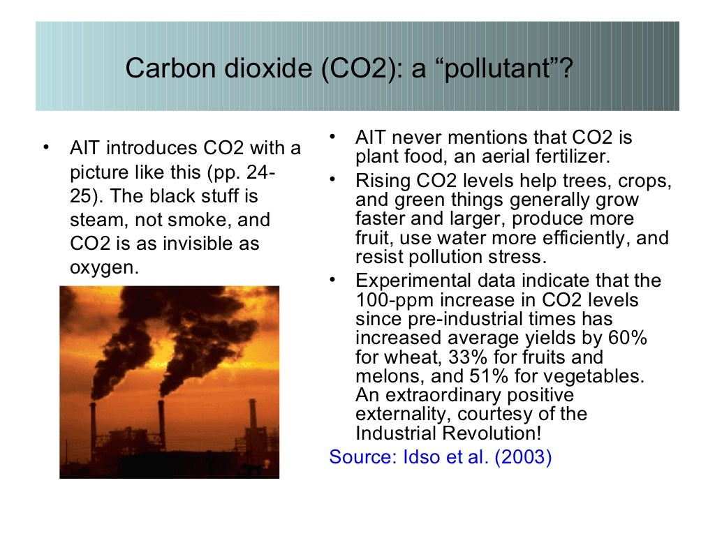 Carbon dioxide (CO2) a “pollutant”?