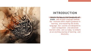 Importance of Arabic Language by Al-Injaz Institute.pptx