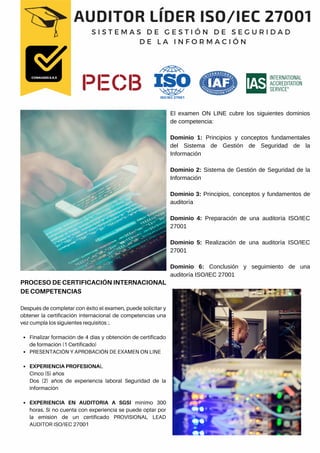 AUDITOR LÍDER ISO-IEC 27001