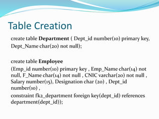 Database Project of a Corporation or Firm | PPTX