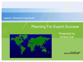 Planning for Export Success | PPTX