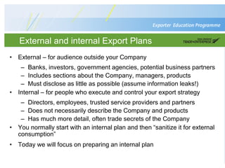 Planning for Export Success | PPTX