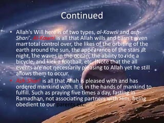 Al qadr [predestination] | PPTX