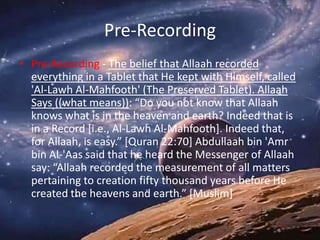 Al qadr [predestination] | PPTX