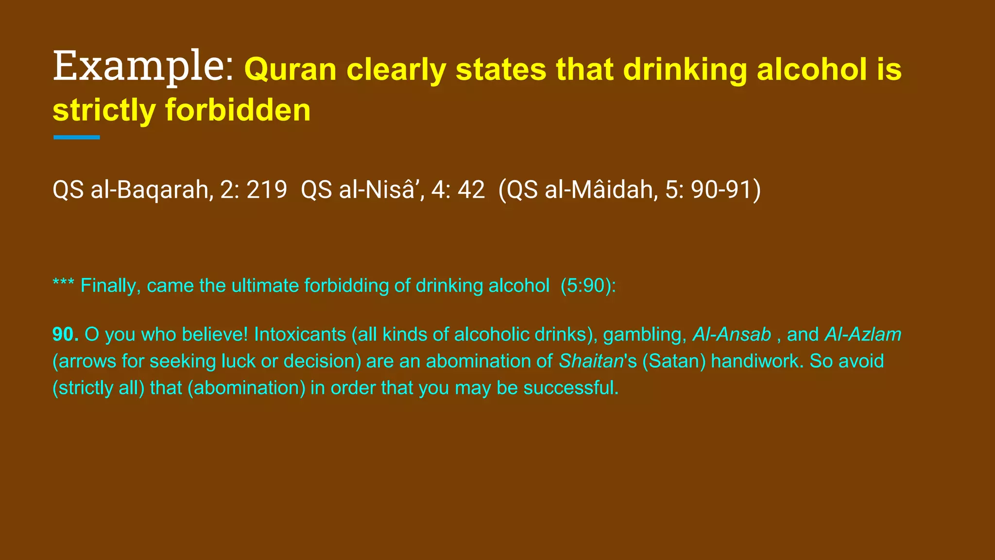 The Wisdom of Al Qur'an | PPTX
