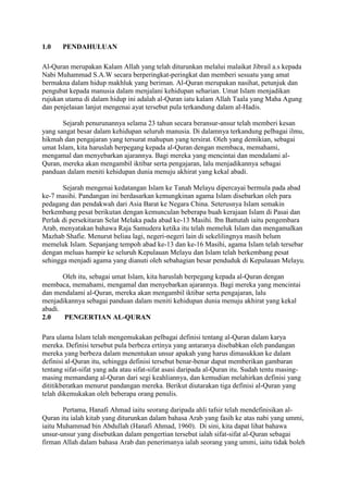 Al- Quran di Malaysia