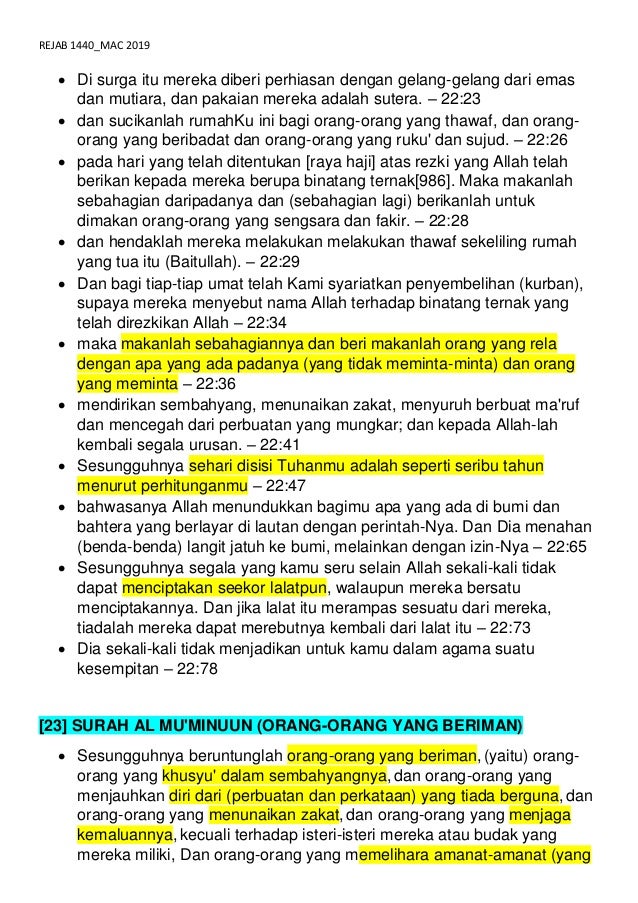 Al Quran Isi Kandungan Al Quran Isi Kandungan