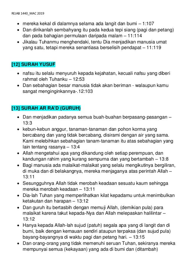 Al Quran Isi Kandungan