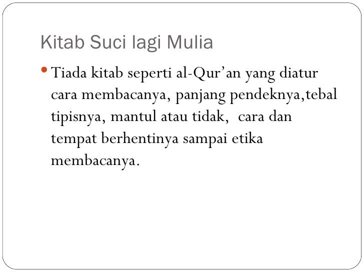 Al Quran Kitab Kebahagiaan