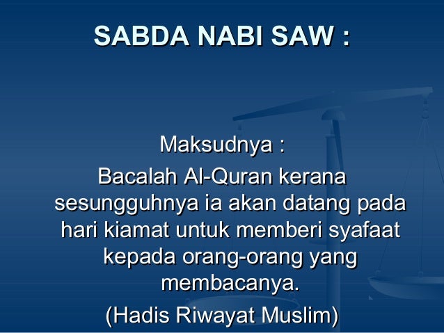 Al Quran Panduan Hidup