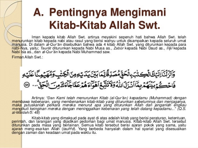 Al qur’ān sebagai pedoman Kehidupan