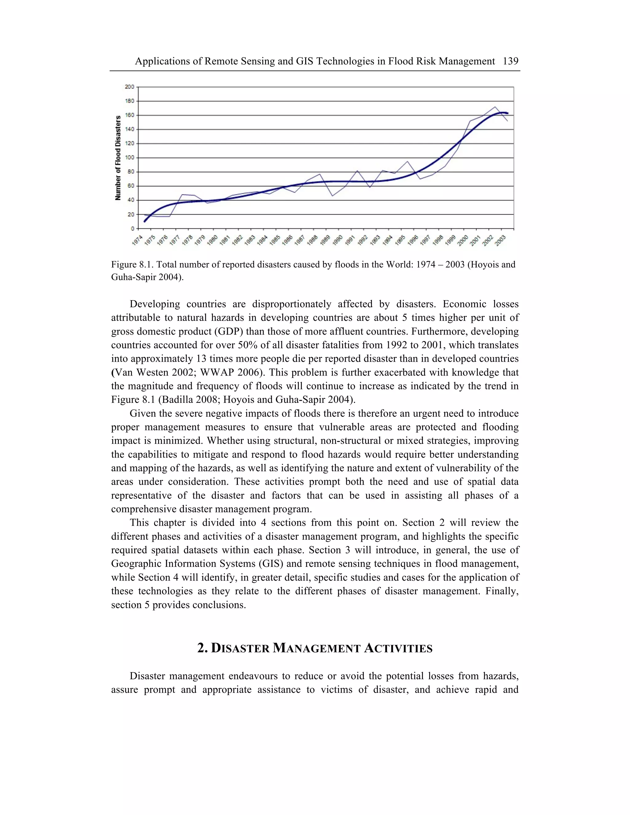 APPLICATIONS OF REMOTE SENSING AND GIS TECHNOLOGIES IN FLOOD RISK ...