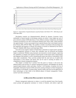 APPLICATIONS OF REMOTE SENSING AND GIS TECHNOLOGIES IN FLOOD RISK ...