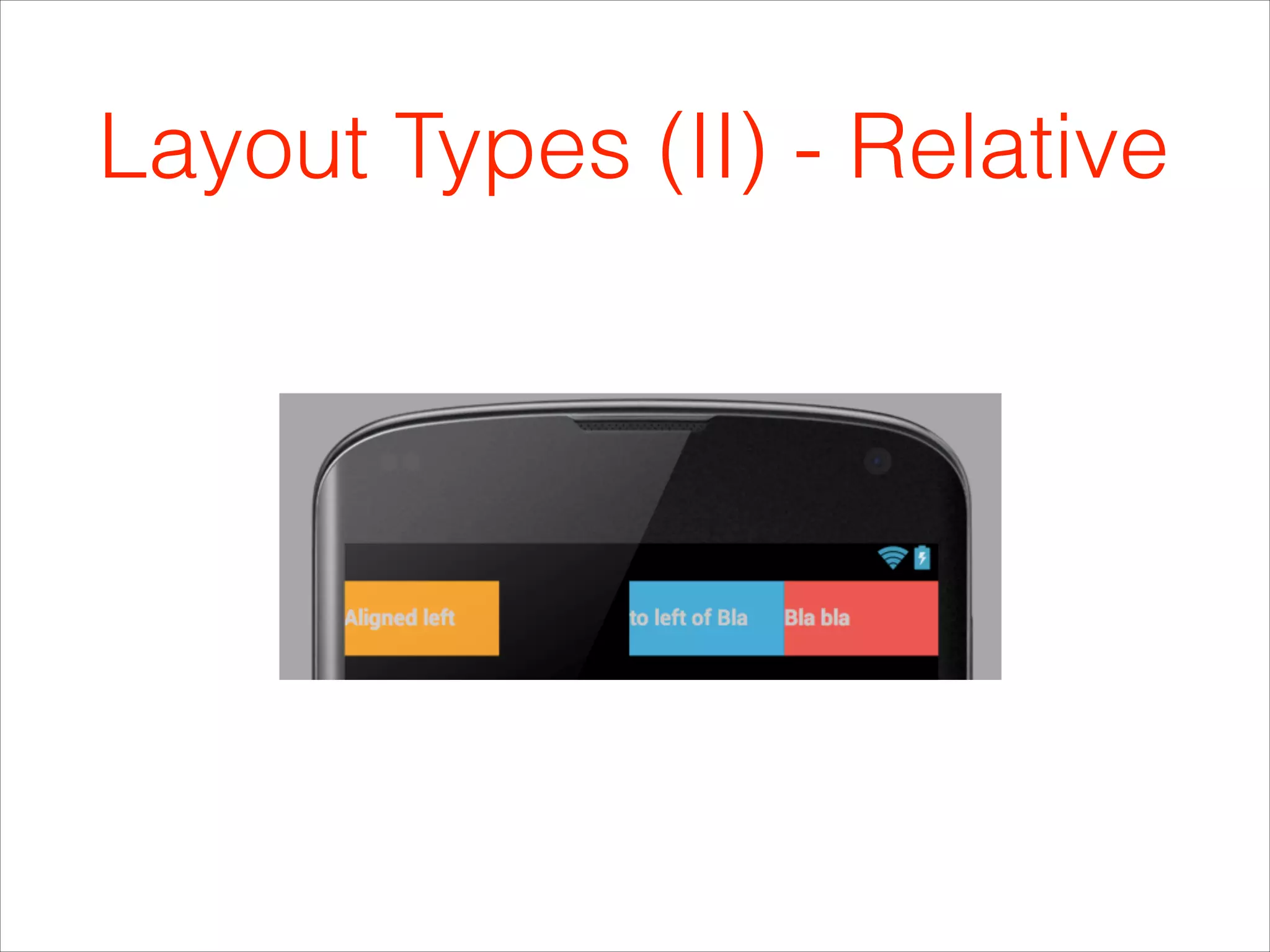 Layout Types (II) - Relative
 