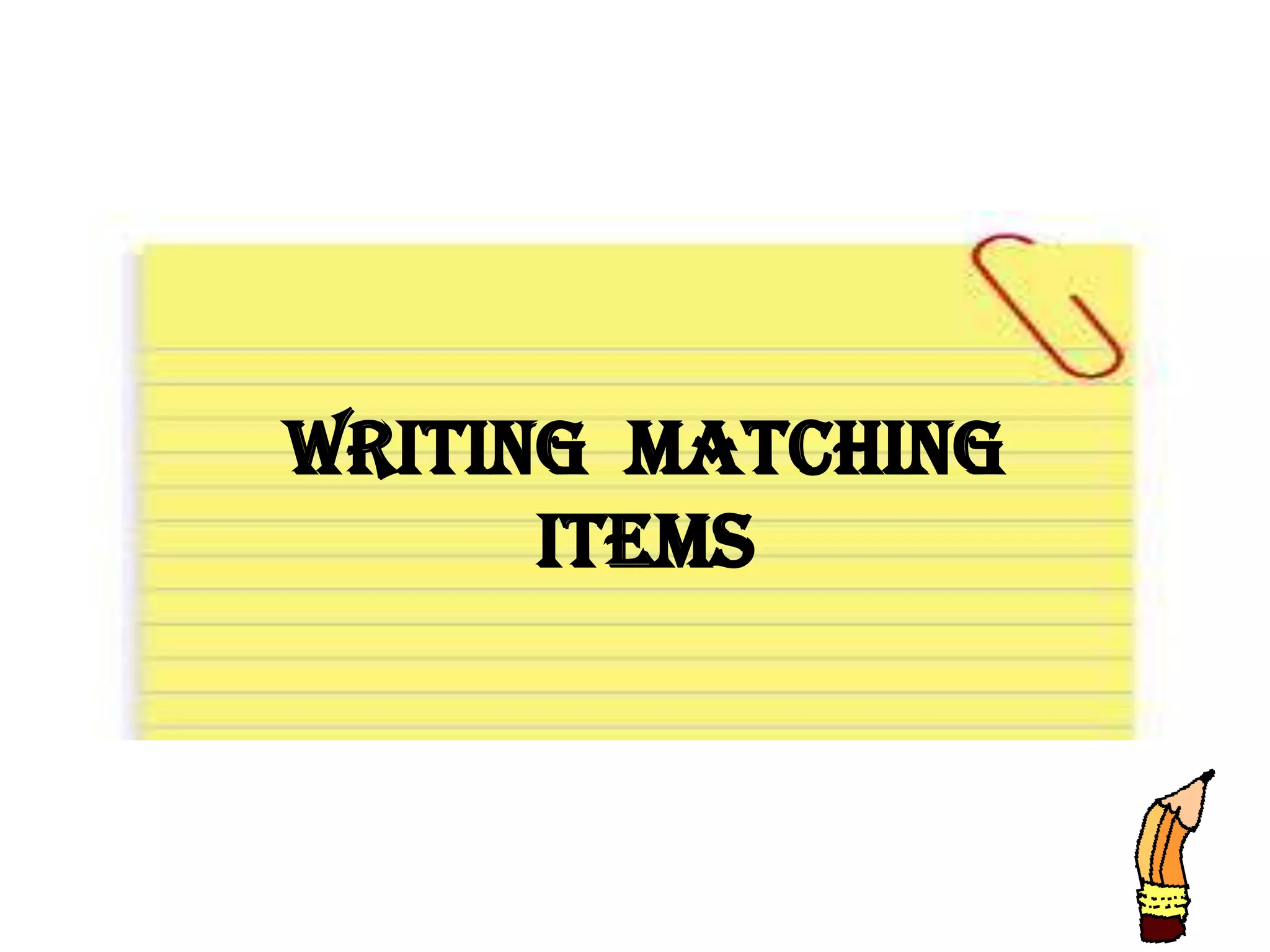 Constructing Objective Paper And Pencil Tests | PPTX