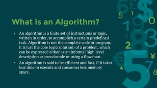 Algorithm and Complexity-Lesson 1.pptx | Programming Languages | Computing