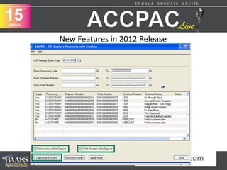 New Features in 2012 Release
 