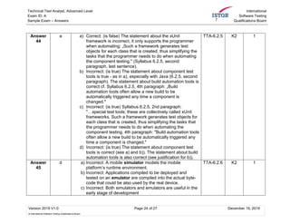 ISTQB Technical Test Analyst Answers to Sample Question Paper | PDF