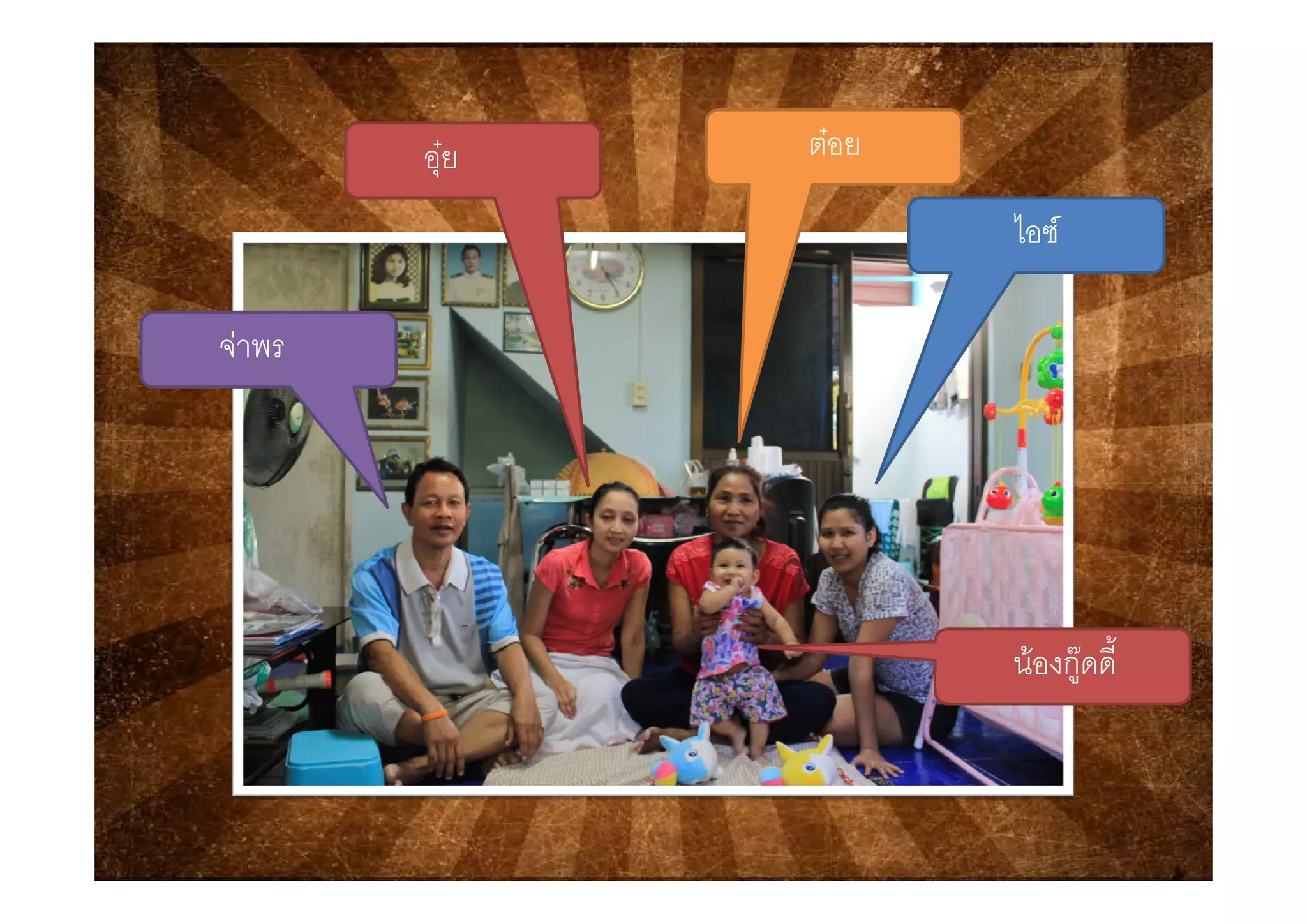 ตอย
ไอซ
ตอยอุย
จาพรจาพร
นองกดดี้นองกูดด
 