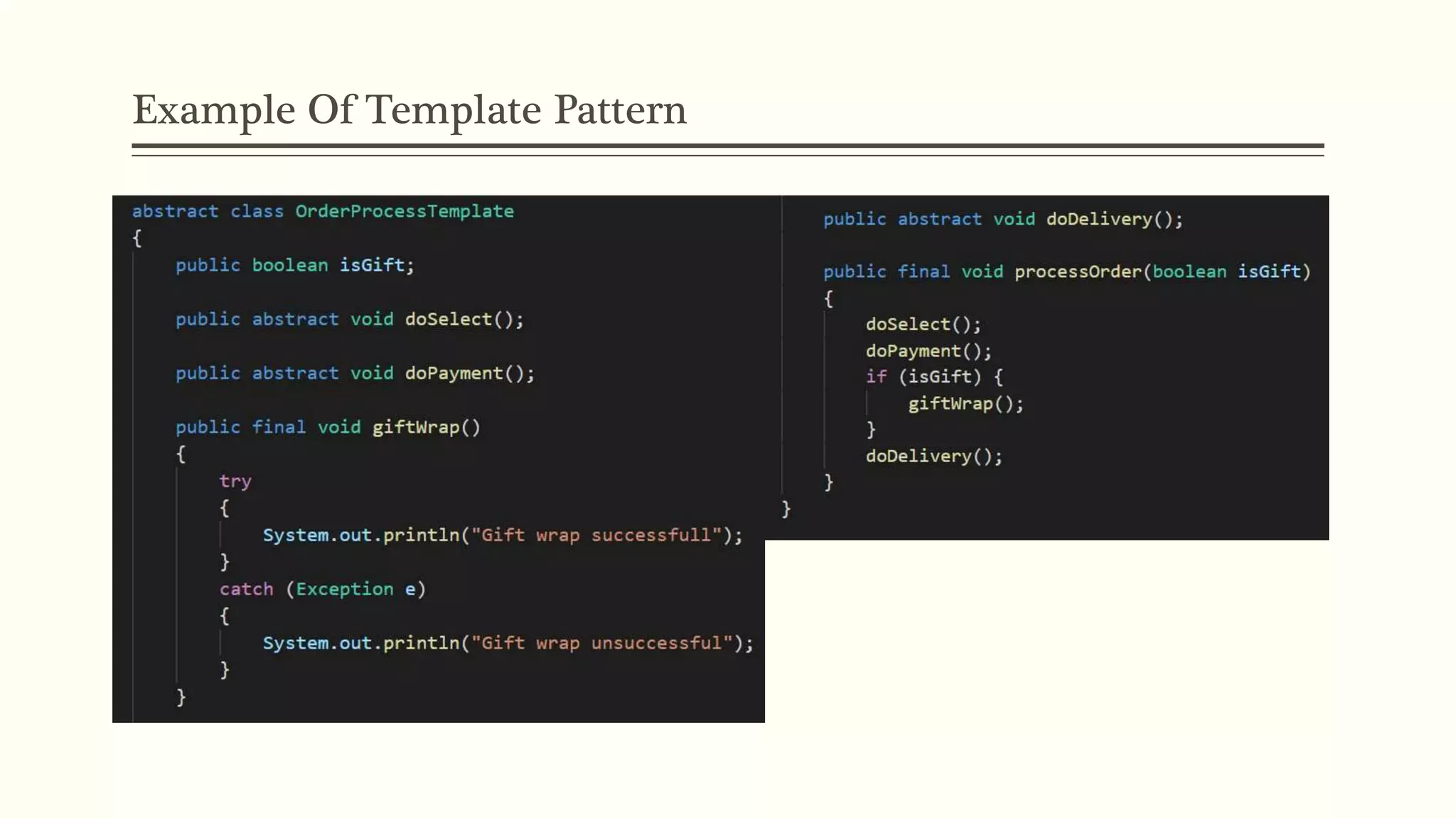 Design Pattern Template Method in Java | PPT