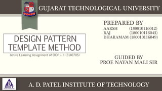 Design Pattern Template Method in Java | PPT