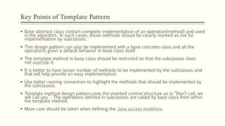 Design Pattern Template Method in Java | PPT