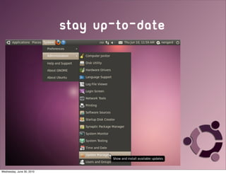 stay up-to-date




Wednesday, June 30, 2010
 