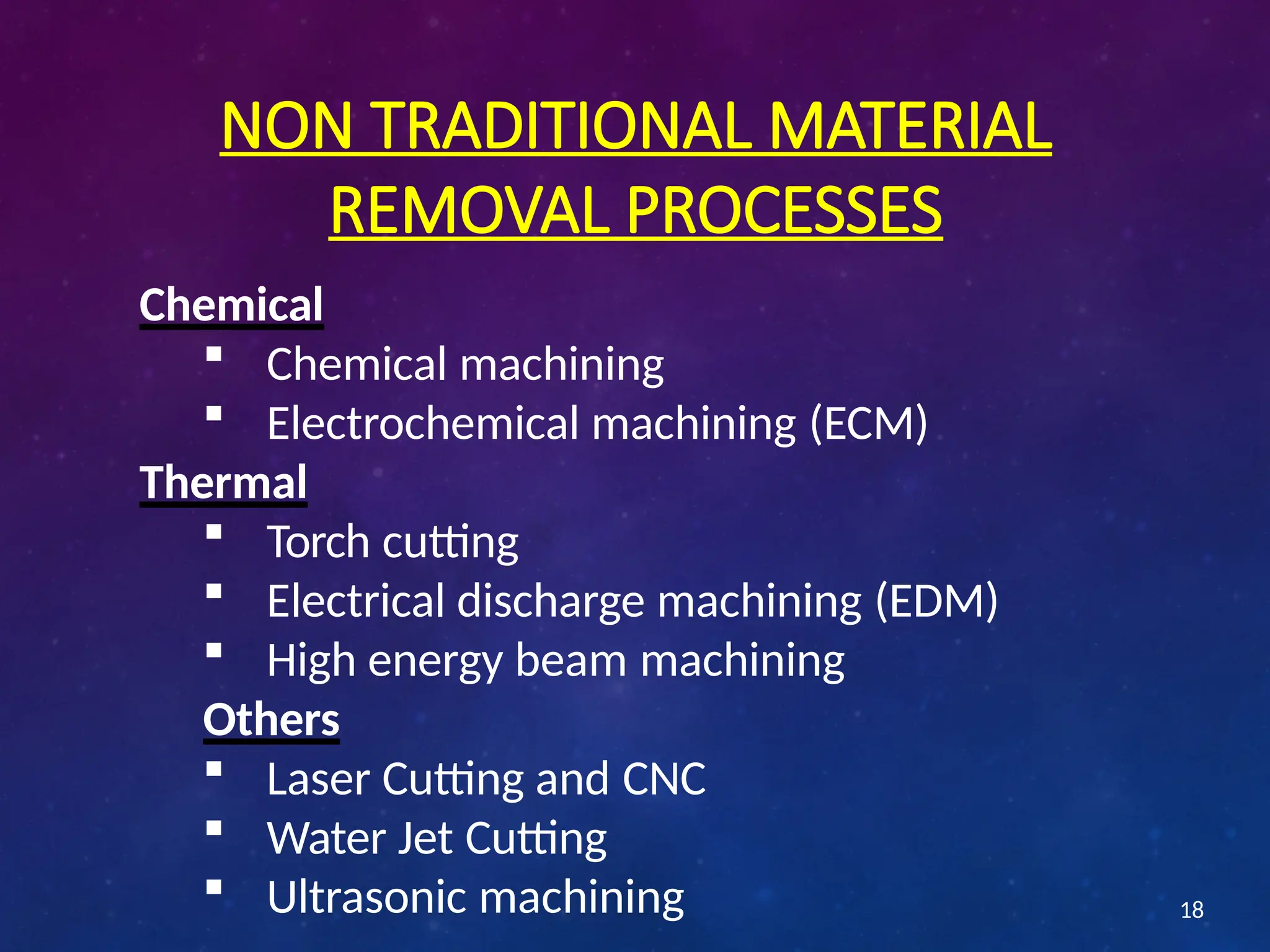 Classification of machining processes (PT) | PPT