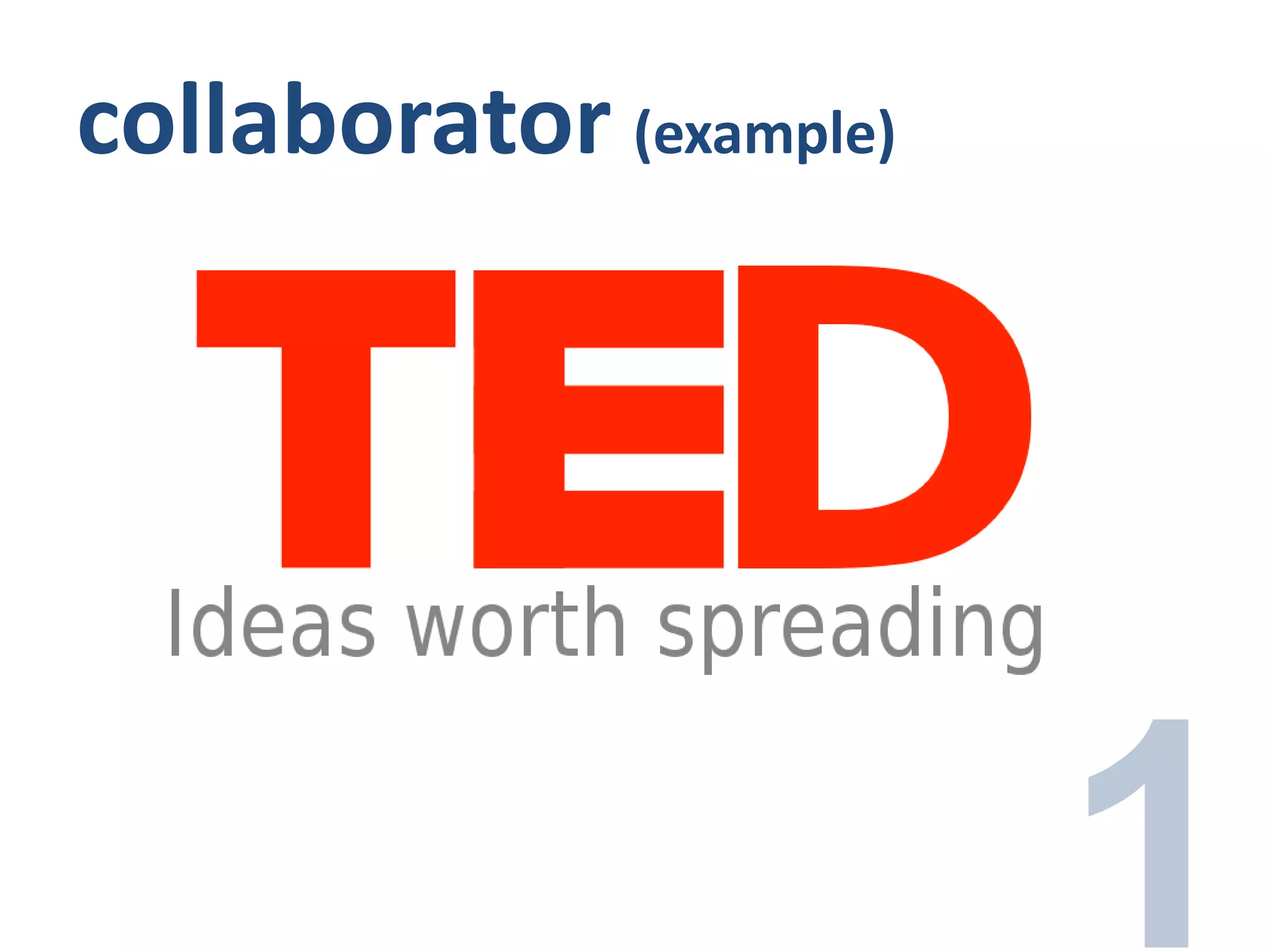 collaborator (example)
 