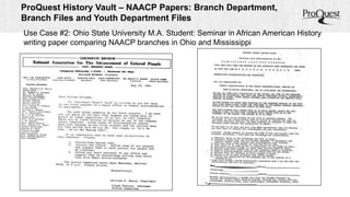 Documenting a Century of Civil Rights Activism. Working with the NAACP ...
