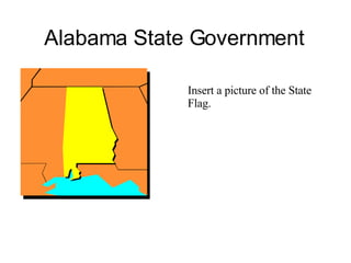 Alabama State Government Insert a picture of the State Flag. 