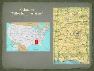 Nickname
“Yellowhammer State”

 