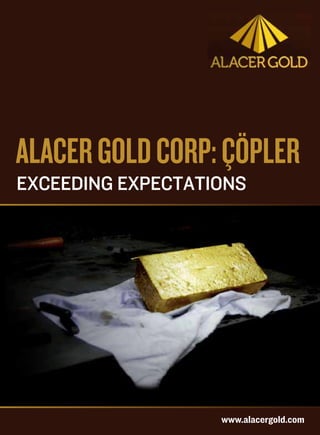 Alacer Gold Corp: Çöpler
Exceeding expectations




                   www.alacergold.com
 