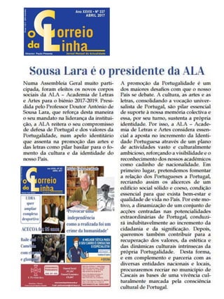 Sousa Lara é o Presidente da ALA