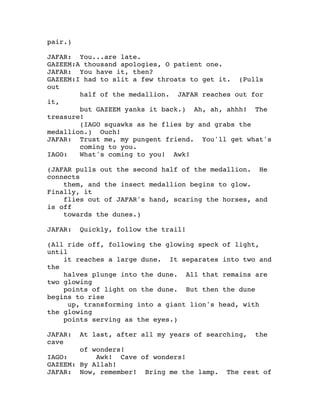 Aladdin script | PDF