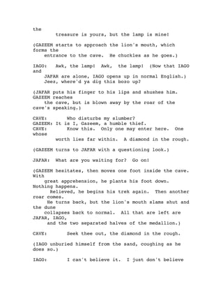 Aladdin script | PDF