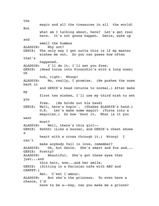 Aladdin script | PDF