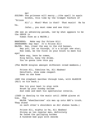 Aladdin script | PDF
