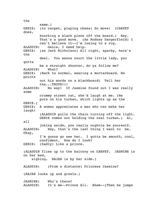 Aladdin script | PDF