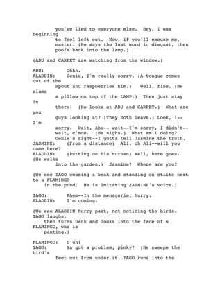 Aladdin script | PDF