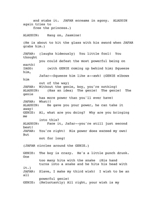 Aladdin script | PDF