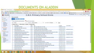 DOCUMENTS ON ALADDIN
 
