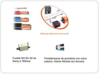 Fusible NH Din 00 de 6amp a 160amp Portalámparas de porcelana con rosca exterior, interior flotante con bornera 