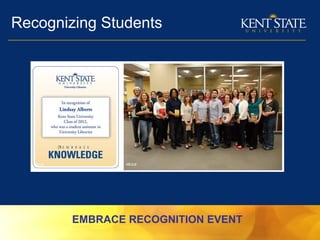 Recognizing Students
EMBRACE RECOGNITION EVENT
 