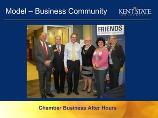 Model – Business Community
Chamber Business After Hours
 