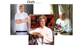Chefs . . .
 